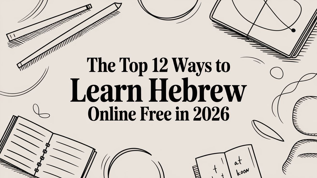 The Top 12 Ways to Learn Hebrew Online Free in 2026