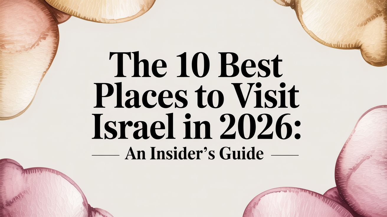 The 10 Best Places To Visit Israel In 2026: An Insider’s Guide