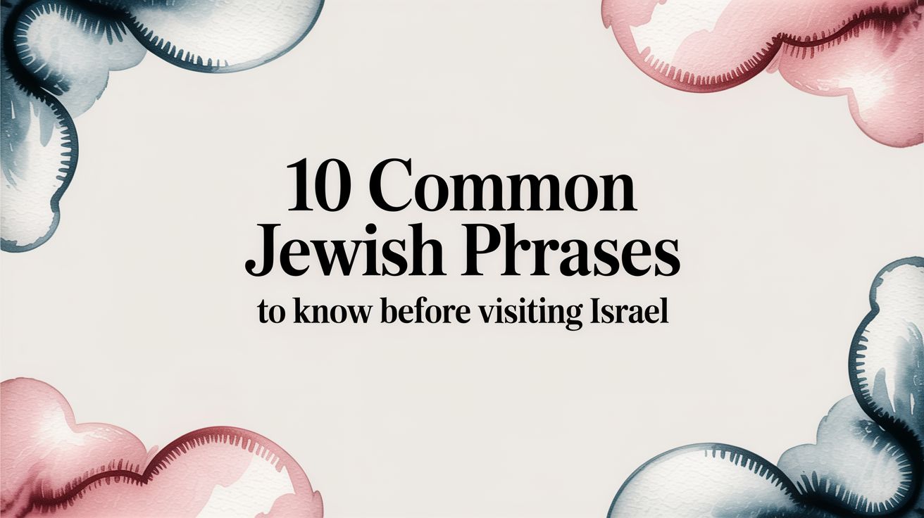 10 Common Jewish Phrases to Know Before Visiting Israel