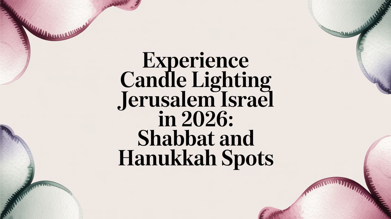 Experience Candle Lighting in Jerusalem, Israel: A Guide to Shabbat and Hanukkah