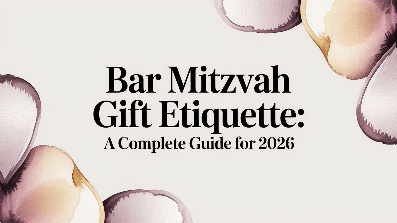 Bar Mitzvah Gift Etiquette: A Complete Guide for 2026