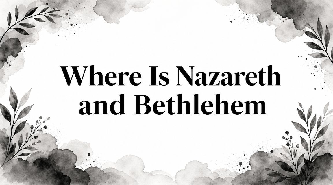 Where Is Nazareth and Bethlehem