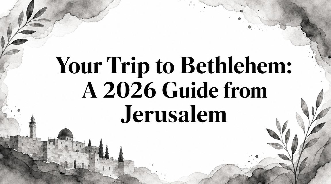 Your Trip to Bethlehem: A 2026 Guide from Jerusalem